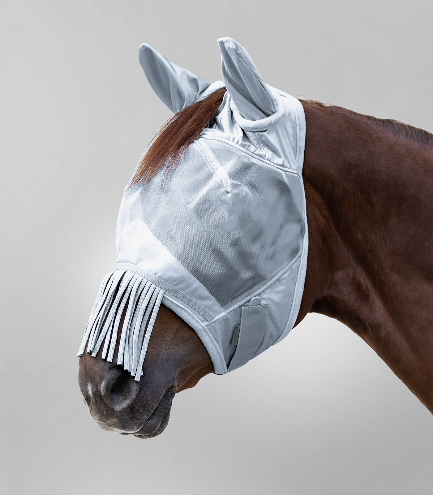 PREMIUM Fly Mask with ear protection and nose fringe