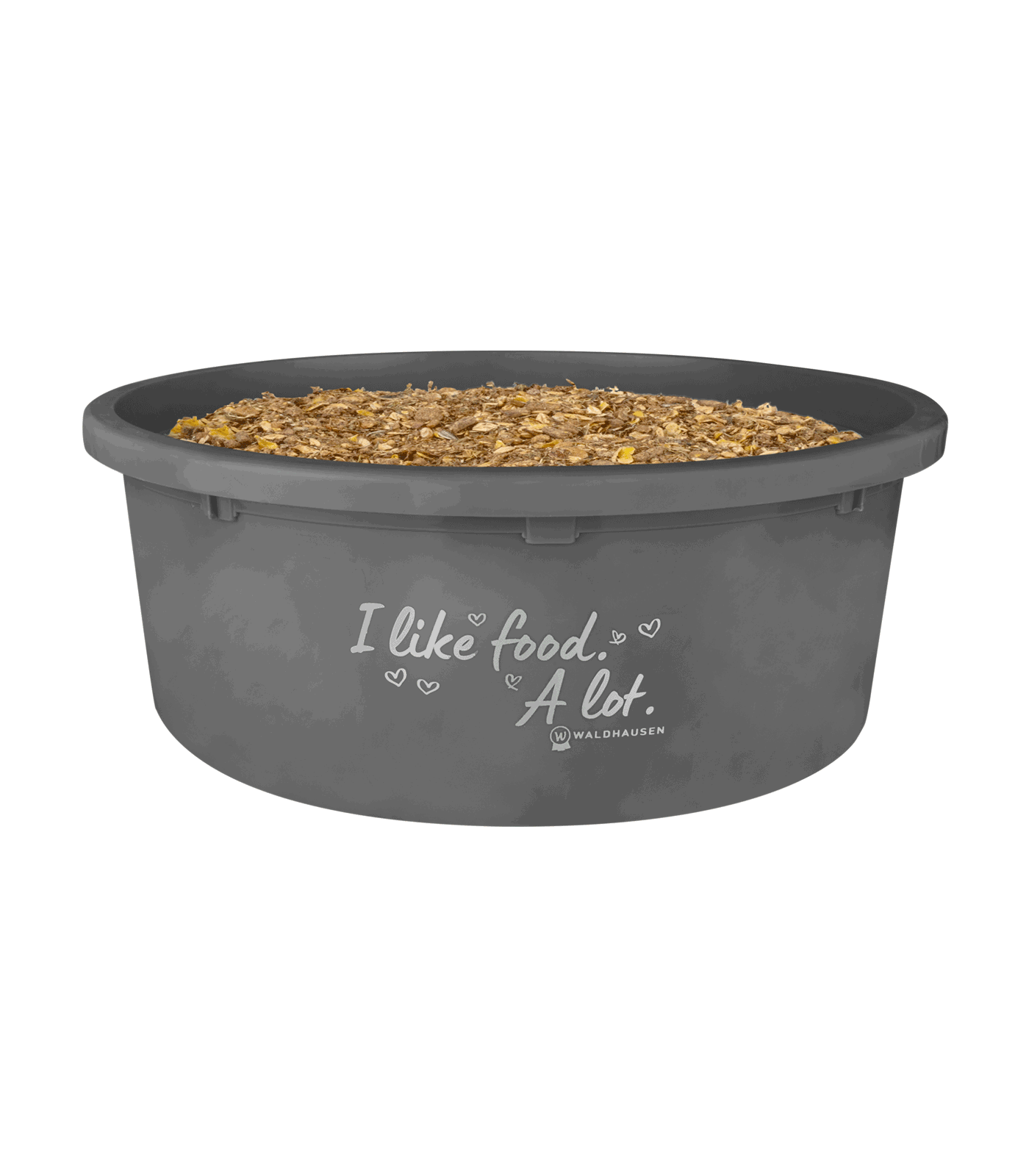 Bol à muesli XL avec couvercle gris