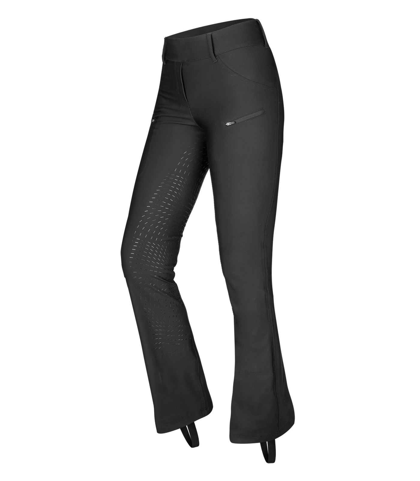 Leggings da equitazione in stile jodhpur Performance Olivia con silicone nero