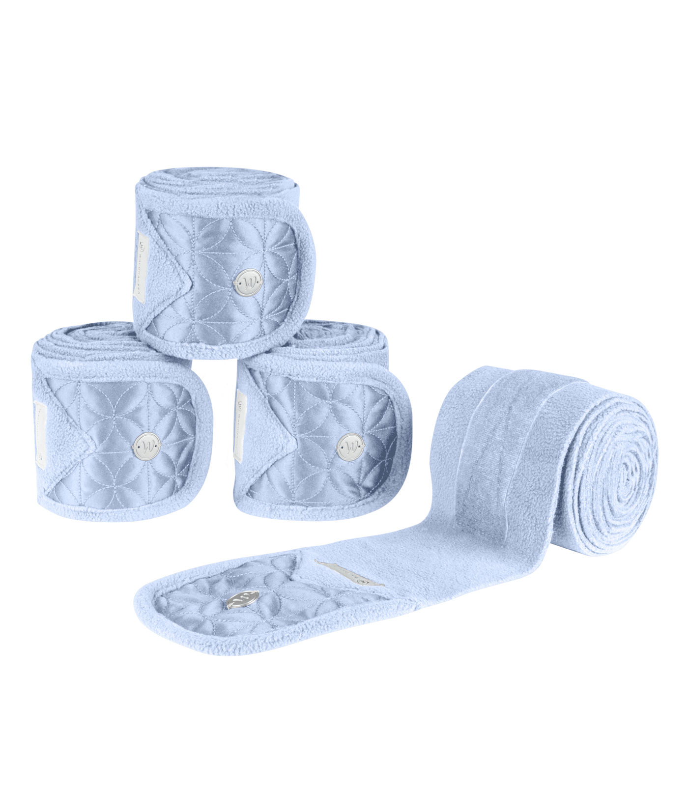 Fleecebandagen Rom, 4er Set pastellblau