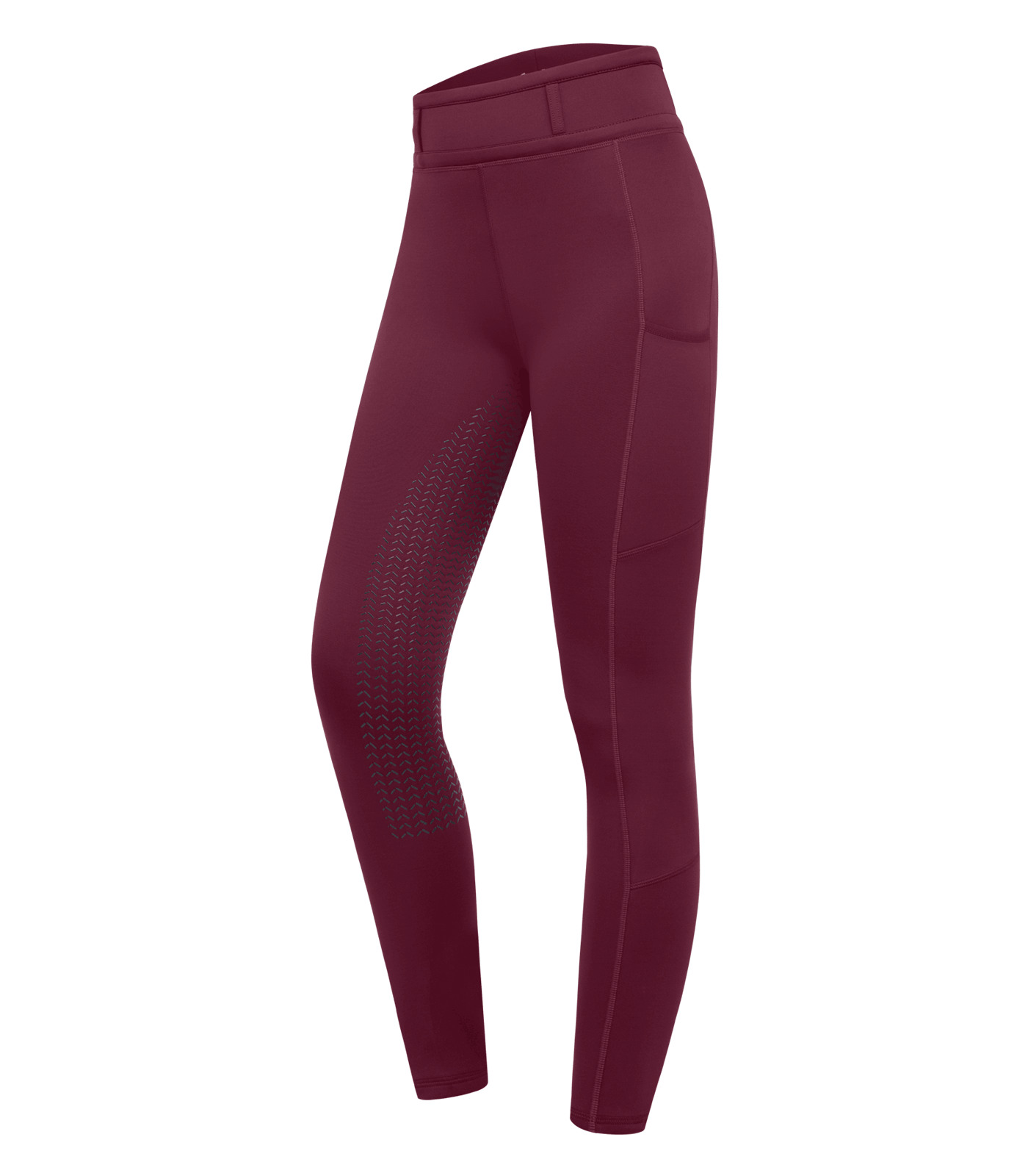 Legging d’équitation Ella Glam rouge velouté