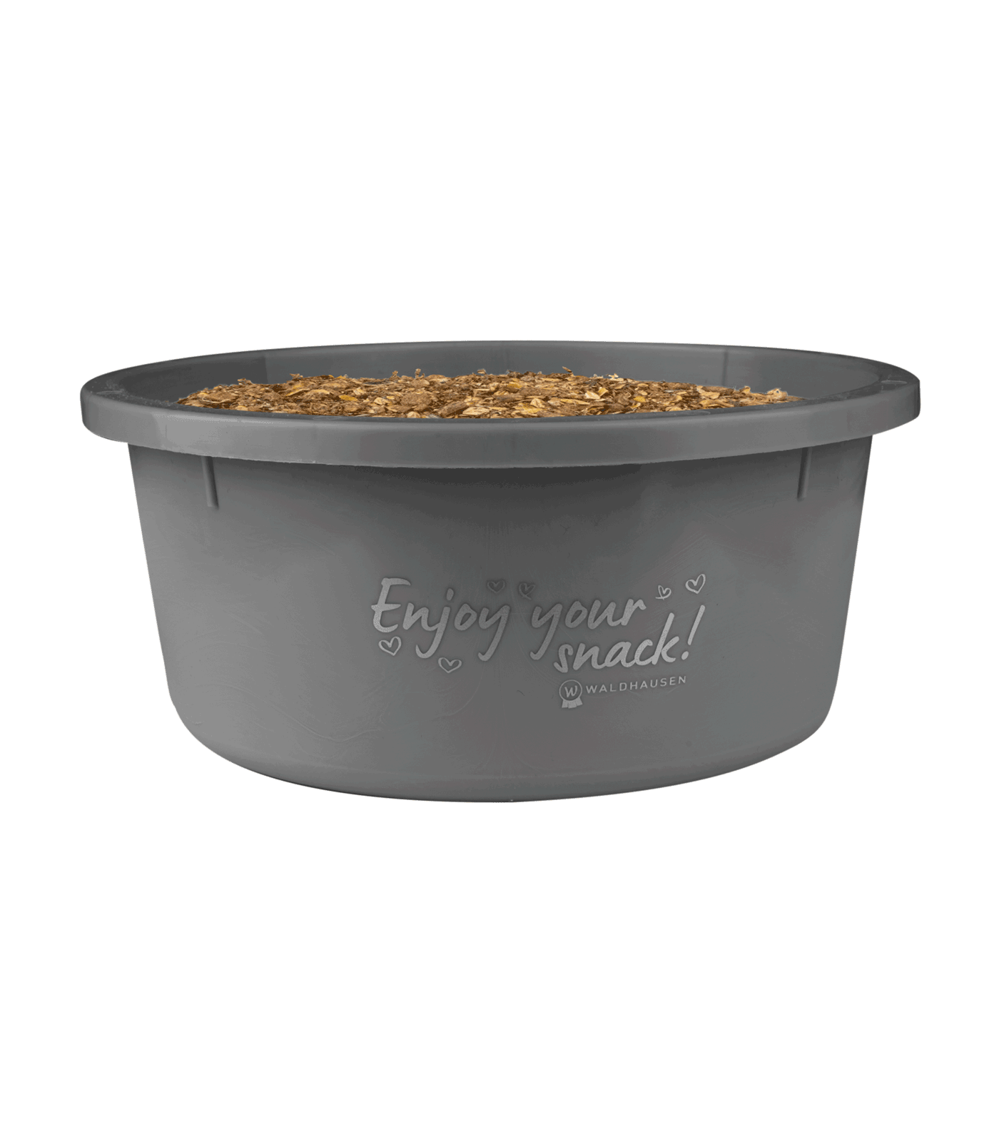 Small feeding bowl with lid grey