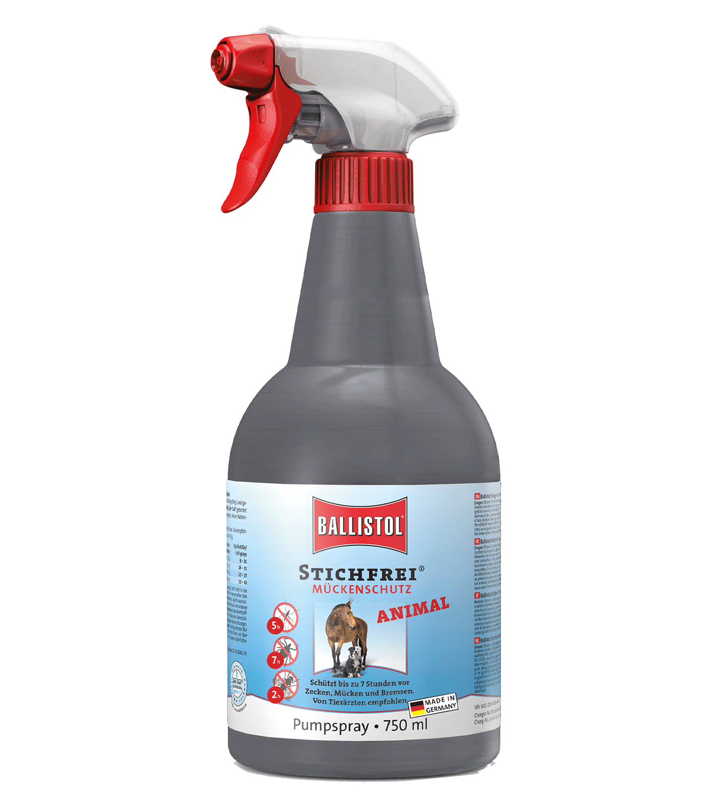 Ballistol Spray anti-piqûres Animal, 750 ml
