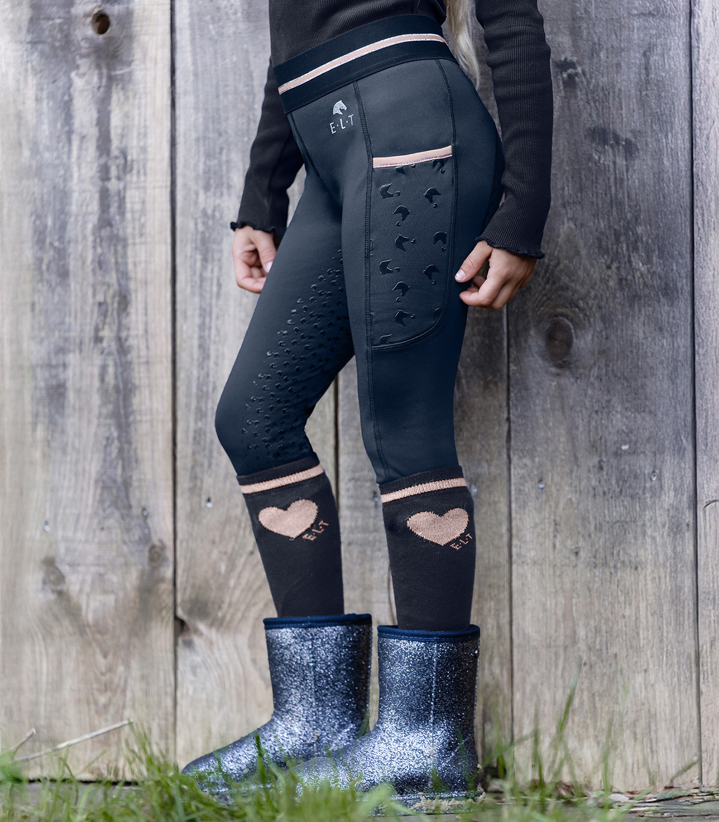 Legging d’équitation thermique Lucky Leni, pour enfants