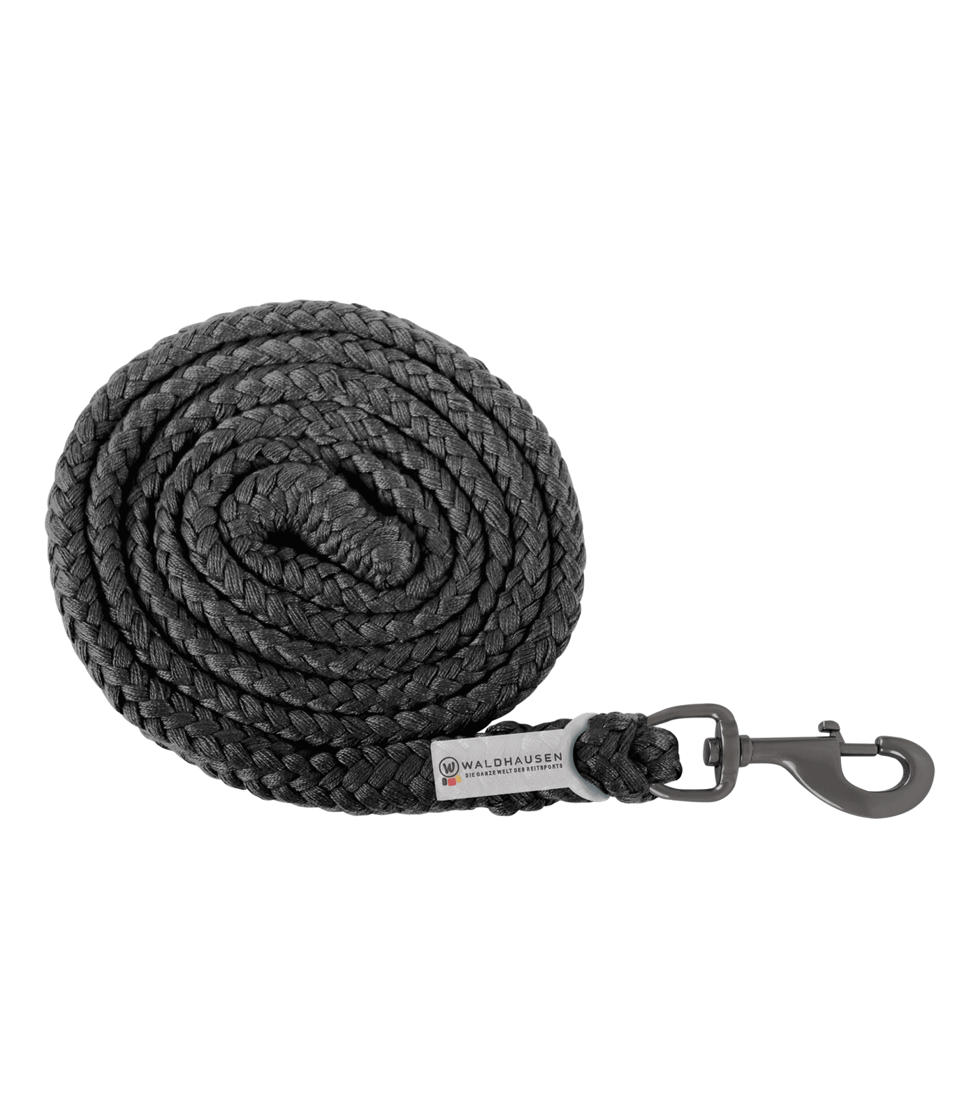 Plus Lead Rope, carabiner, dark fittings black