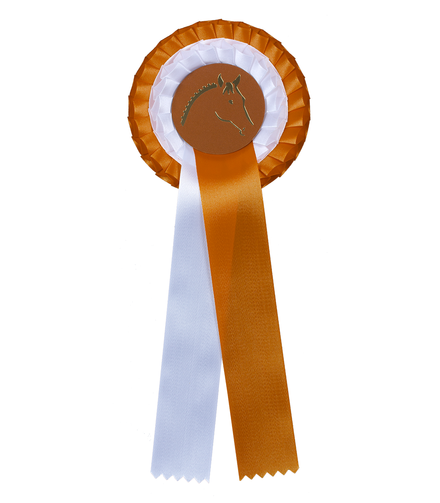 Flot de remise de prix avec double rosette marron