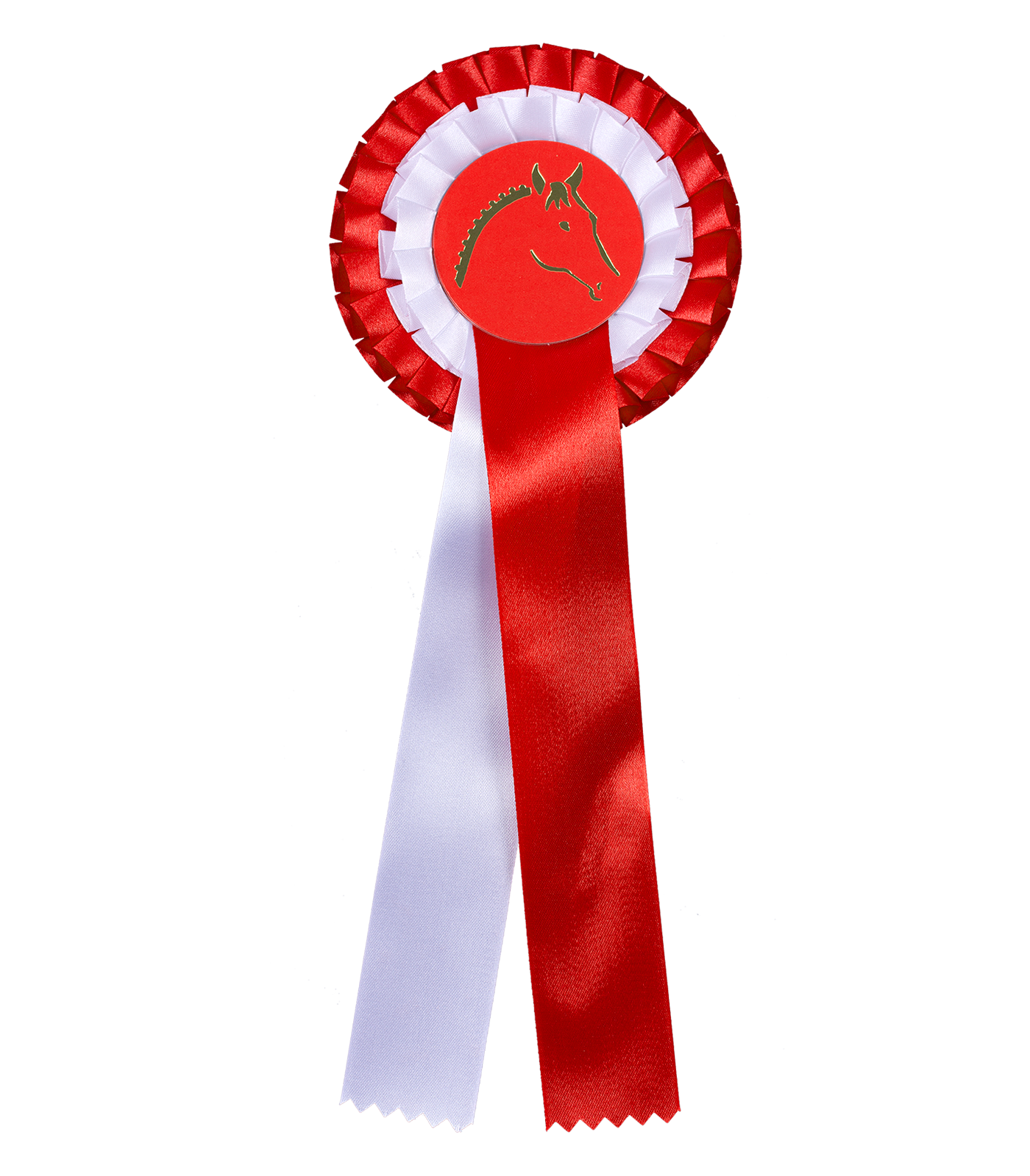 Flot de remise de prix avec double rosette rouge