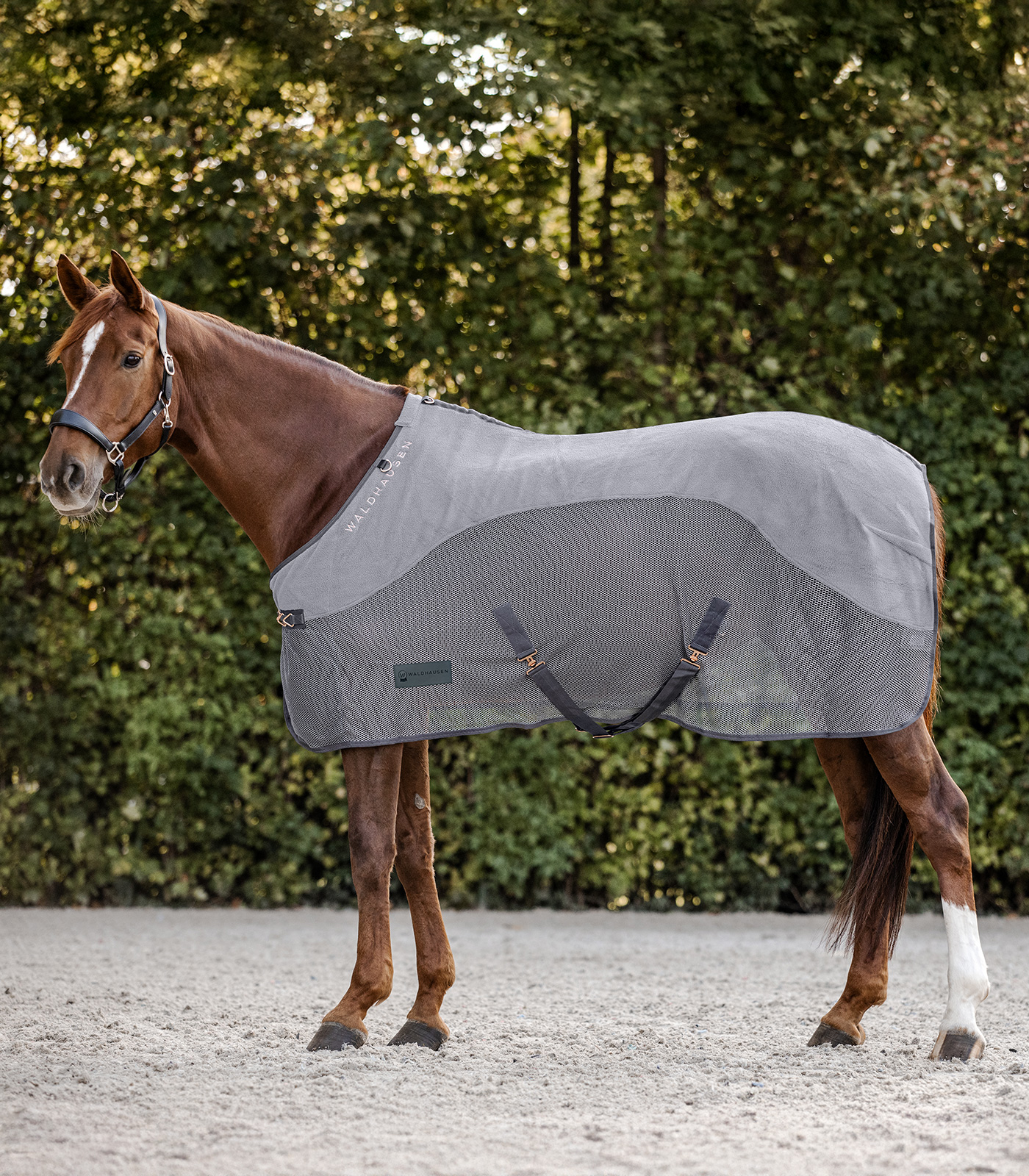 COMFORT Fleece-Fliegendecke grau