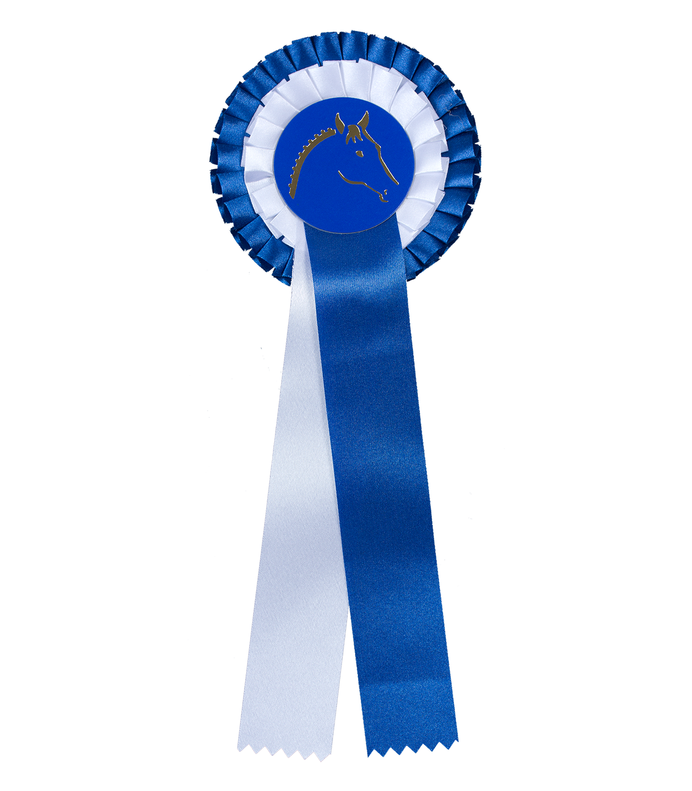 Flot de remise de prix avec double rosette bleu