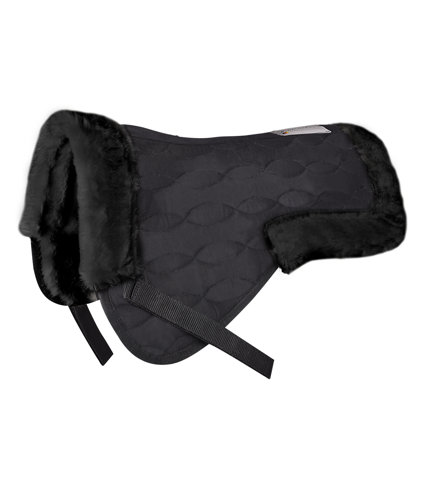 Saddle Pad with synthetic fur | black/black | PON | 38409000-PON