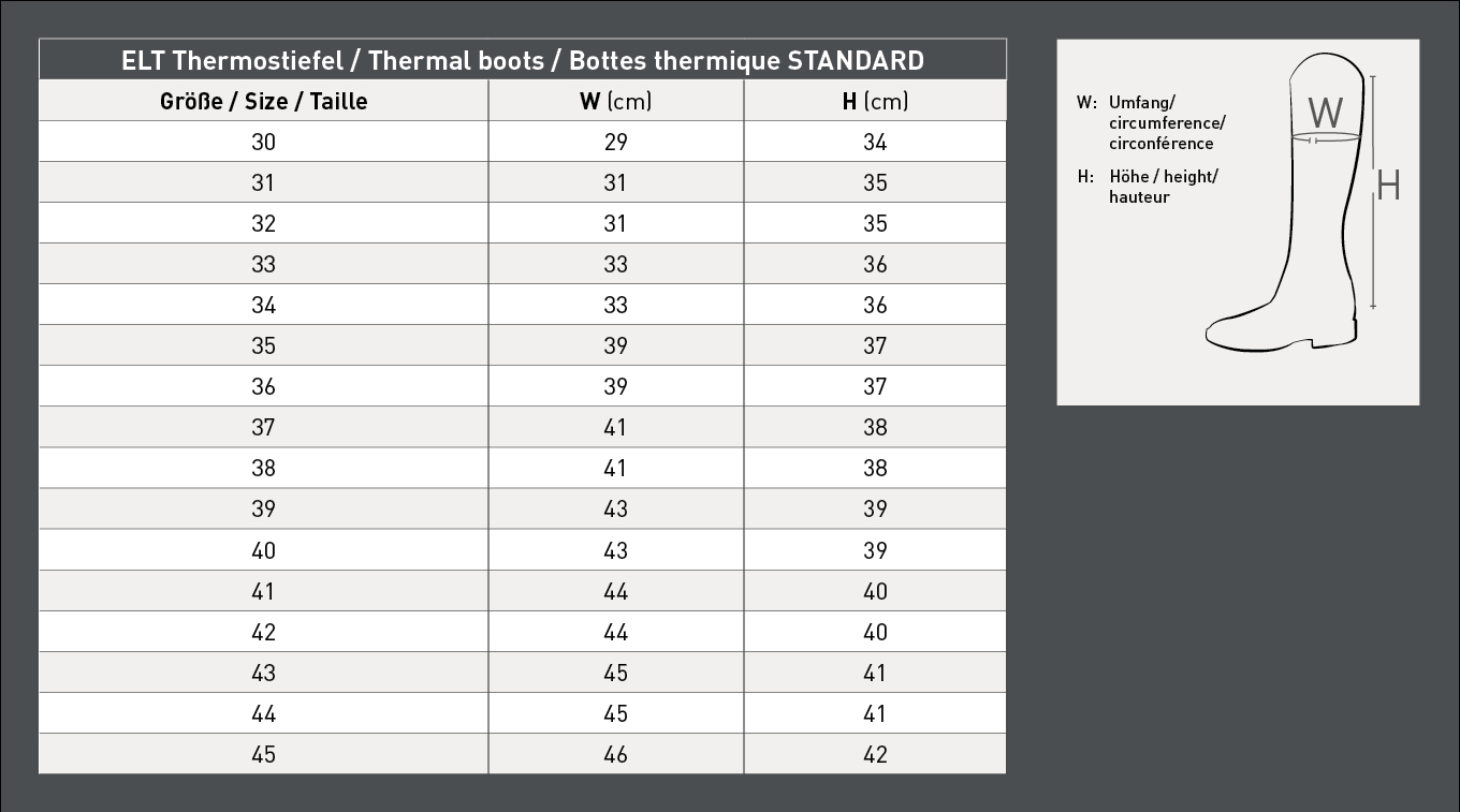 Size Table